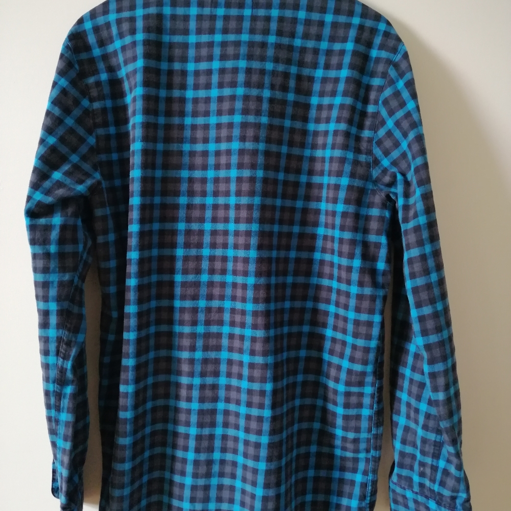 Nomis Flannel Blue Black Grey Large - Picture 6 of 11